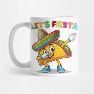 Tacos Dabbing Let's Fiesta Cinco De Mayo Mexican Mug